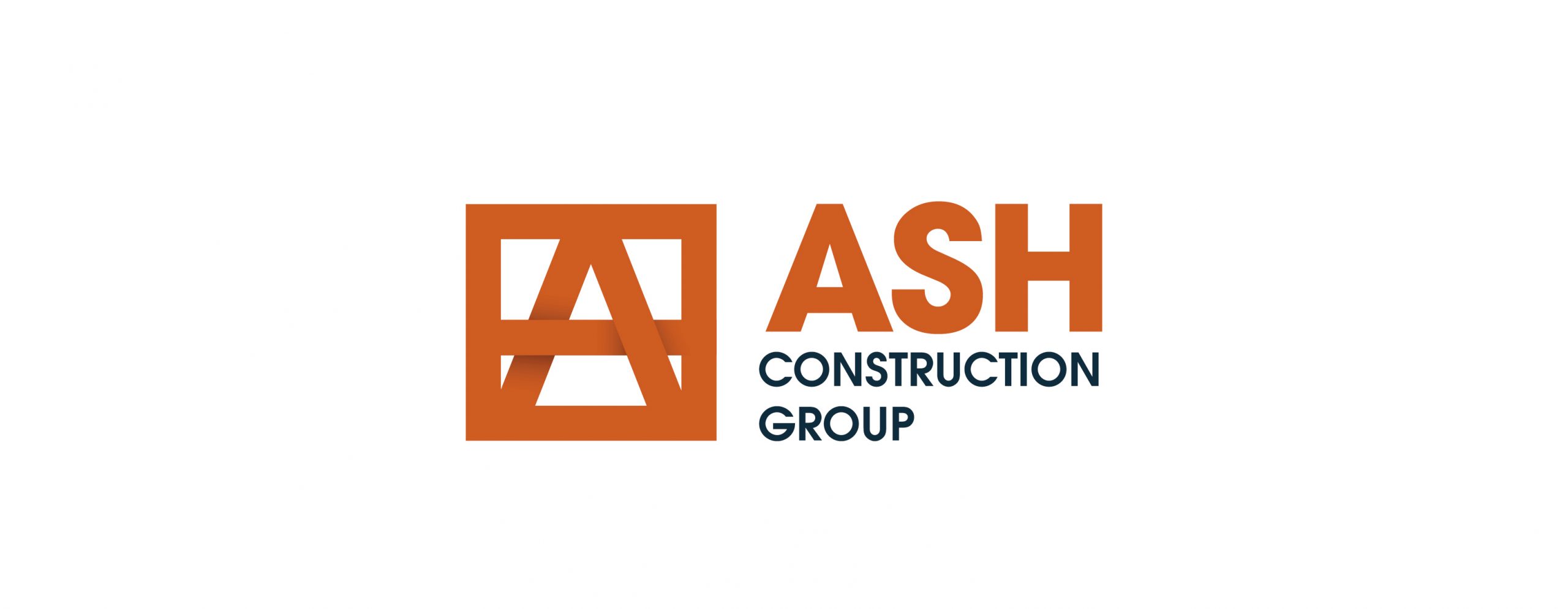 logo design for construction company ASH