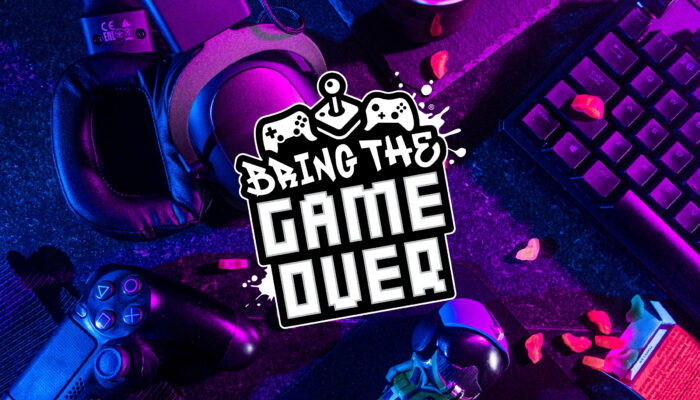 Bring the game over logo concept