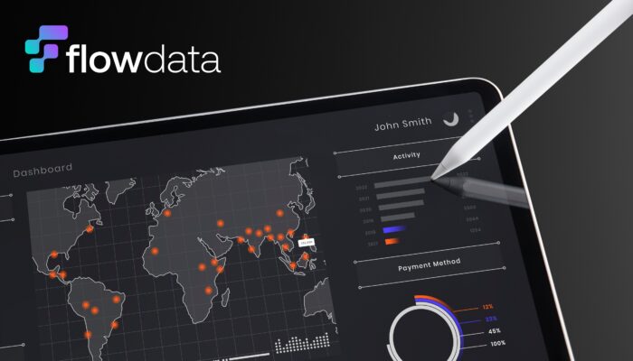 Flow Data Logo design