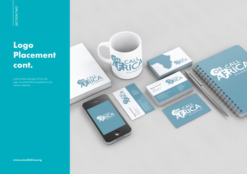 On-Call-Africa is example of how a logo supports the brand across all applications